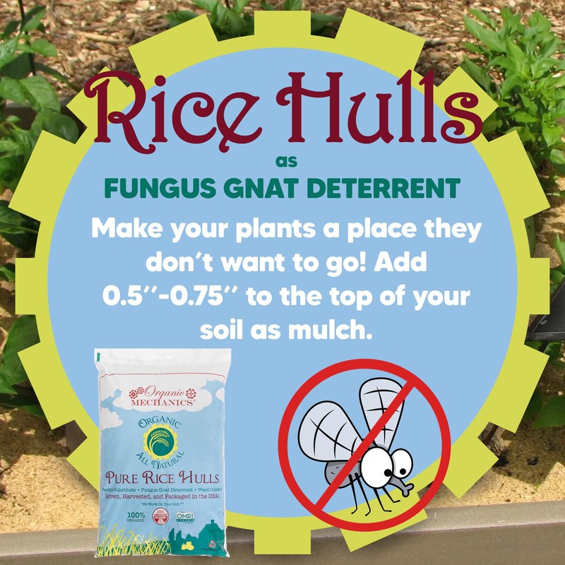 Organic Mechanics Pure Rice Hulls, 2 Cu Ft - Sustainable
