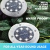 Bell+Howell Swivel Disk Lights Deluxe Set of 4 Inground Solar
