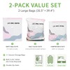 2-Pack (L) Better Life Space Bags – No-Pump Vacuum Storage