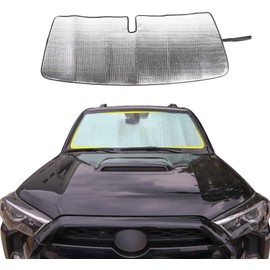 Front Windshield Sunshade - JeCar for 4runner Sunshade Car Sun Shade Heat Shield Custom-fit Sunshade Sun Visor Mat for 2017 2018 2019 2020 2021 2022 Toyota 4runner SUV