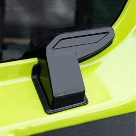 2 cubiertas protectoras de cable de calefacción para parabrisas trasero de ABS para Suzuki Jimny 2019 2020 JB64 JB74W (negro)