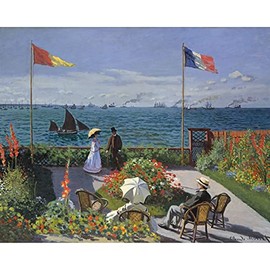 Garden at Sainte-Adresse - Claude Monet - Paint by Number Kit - 16"x20" (40x50cm) - DIY Acrylic Painting Home Decor
