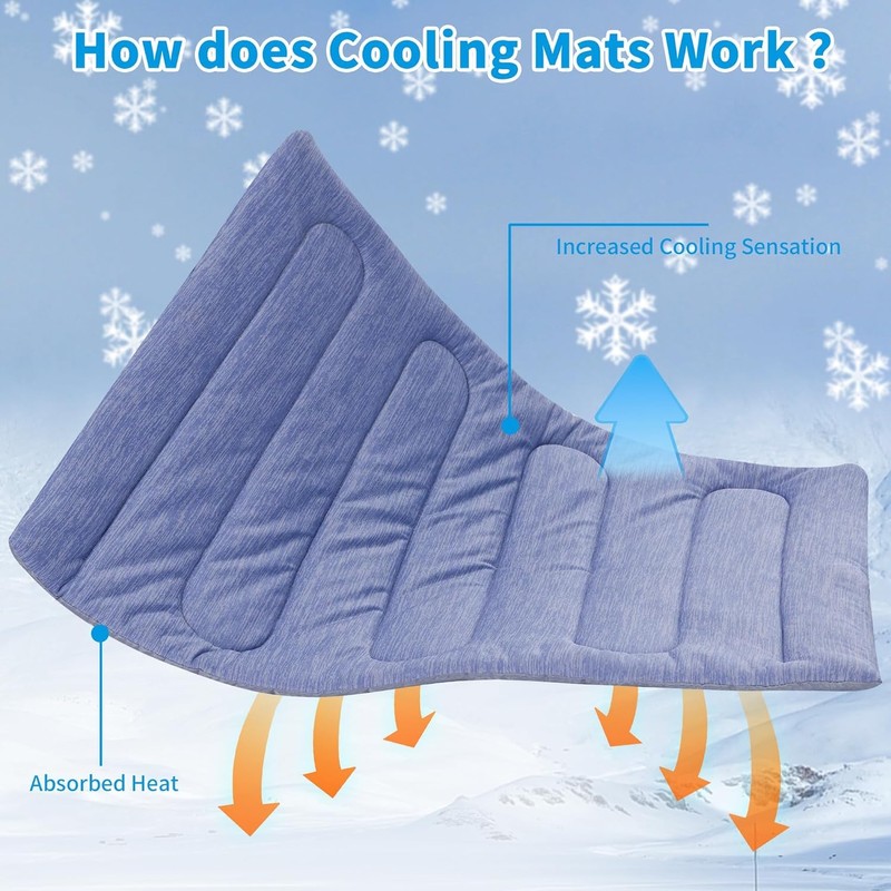 PAIGTEK Cooling Mat for Large Dogs - Double-Sided Waterproof &