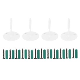 4pcs Home Metal Ceiling Hooks Wall Mounted Hooks for Lanterns Flower Pots Wind ChimesWhite