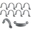 AUXBC 10PCS 2 Inch PVC Pipe Straps, Two Hole Plastic