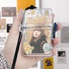 MWRDSM Photocard Holder Keychain, Pop Photocard Holder with Cute Stickers,