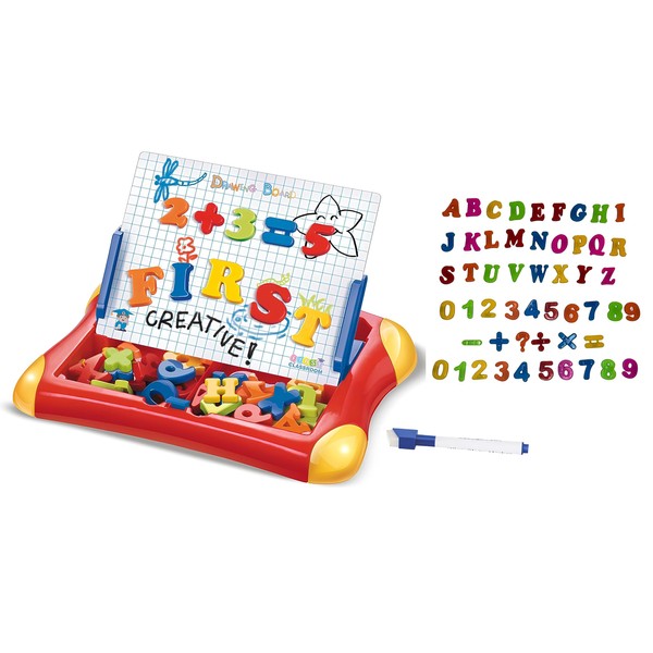 Children's Magnetic Whiteboard and 2-in-1 Drawing Board for Markers with