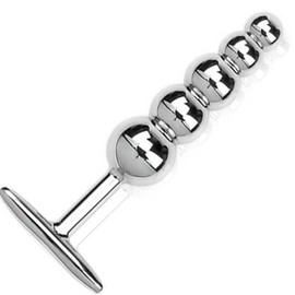 FOPS Beads Stainless Steel 15 cm Balls with 5 Balls Diameter 2-3.3 cm Chain Butt Plug for Beginners Women and Men A24