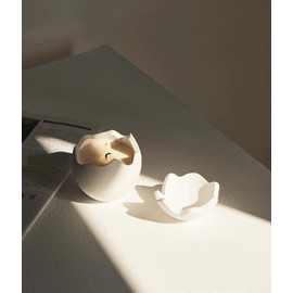 Egg-Shaped Shaped Scented Candle,300G Irregular Aroma Soy Wax Decorative Art Candle Gift Box for Table Photo Prop Birthday,Prefect for Home Decor Meditation Stress Relief Mood Boosting