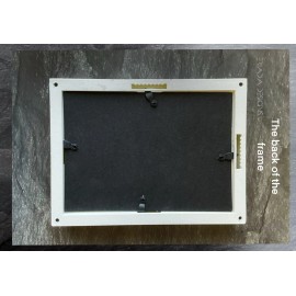 NEW 5” x 7” Framed Handmade Sea Ocean Beach Glass Pebbles, Ceramic Crab Driftwoo