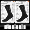 SOXCO Mens Cotton Crew Length Socks 12 Pairs, Black (3P),