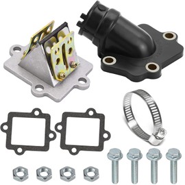 Membrane Block with Intake Manifold and Gaskets Set for Yamaha Aerox Jog Membrane Block Yamaha Jog 50cc 2-Stroke Scooter Moped Sportsman 90 Scrambler Predator CPI MBK Nitro