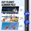 Patiassy Portable Professional Outdoor Volleyball Net Set with Adjustable Height
