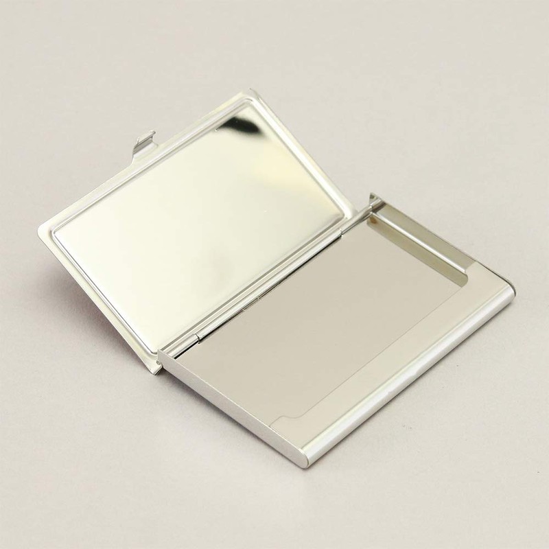 Agility affa "Piatto" Card Case, Business Card Holder, Stainless Steel,
