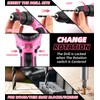 DIFFLIFE 147 Piece Pink Power Drill Drivers Tool Set with