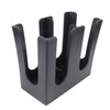 Cup and Lid Holder, Paper Cup Dispenser, 2 Compartments, Black