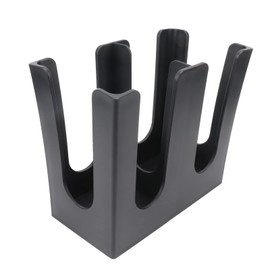Cup and Lid Holder, Paper Cup Dispenser, 2 Compartments, Black Cup Organiser, Fits Hot Cold Drinks, Coffee, Tea