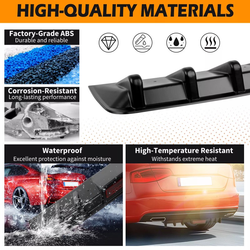 JMTBNO For Mazda 3 Speed 3 Lower Rear Bumper Lip