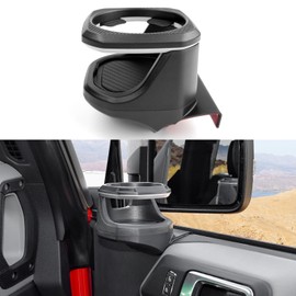 OUSUWO Window Cup Holder Compatible with Ford Bronco 2021-2024 2/4 Doors,Door Cup Holder Drink Cup Holder for Bronco Accessories (Front Right seat)