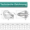 PRIOstahl Fender Hooks with Snap Lock Spring Hook Boat Fender