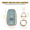 FT FUNTOR 4-Key Gold Edged Key Fob Cover for Subaru