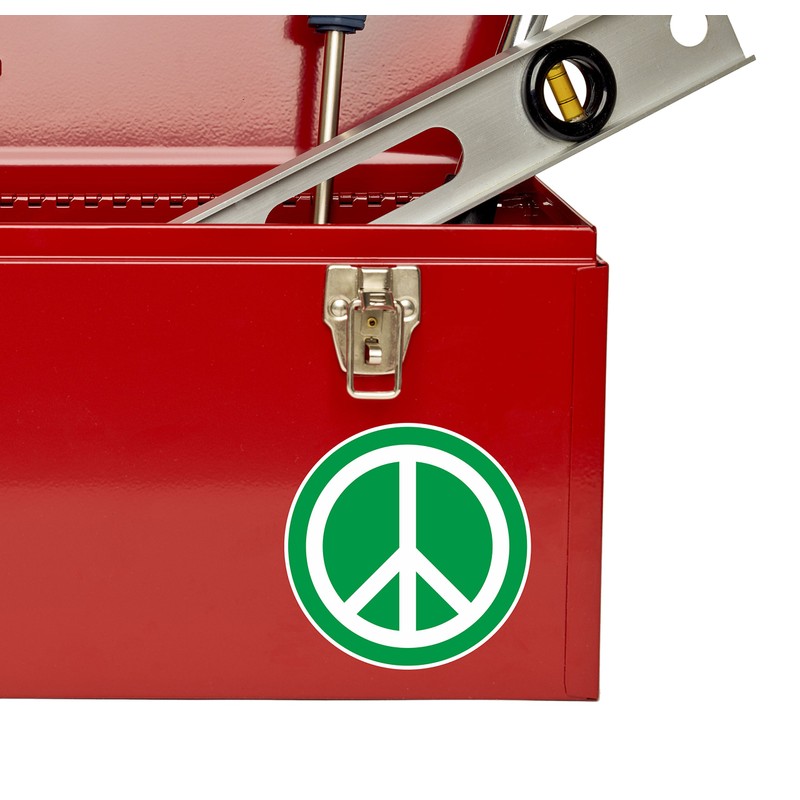 2 x 10cm Peace Vinyl Sticker Symbol Hippy Camper Van