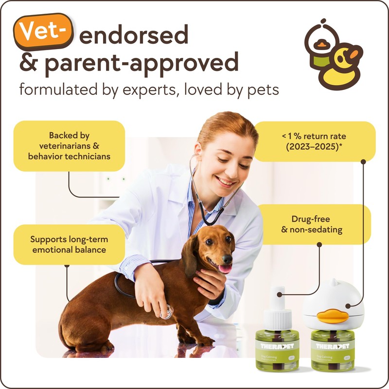 TherapetMD Dog Calming Diffuser - for Stress, Destructive Behavior, Pee