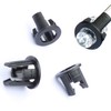 Lumetheus 100x LED Mounting Clip 5 mm Plastic Black Light