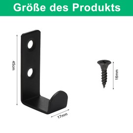 APOMOONS Pack of 12 Coat Hooks, Coat Hooks, Hooks for Screwing with 12 Screws, Wall Hooks, Key Hooks for Bedroom, Bathroom, Living Room, Wardrobe Rail, Towel, Jacket Hooks