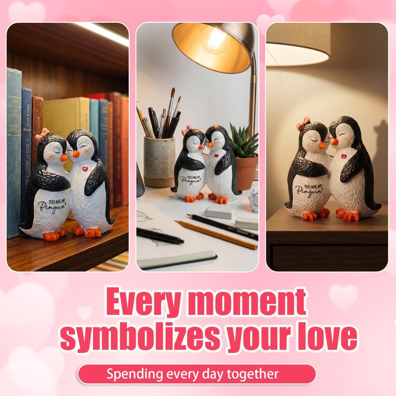 Penguin Gifts for Couple, Romantic Anniversary Wedding Gifts for Men