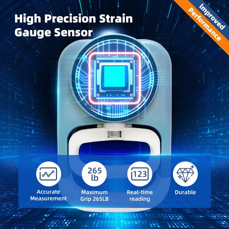 Grip Strength Tester Hand Dynamometer - Grip Strength Trainer Hand