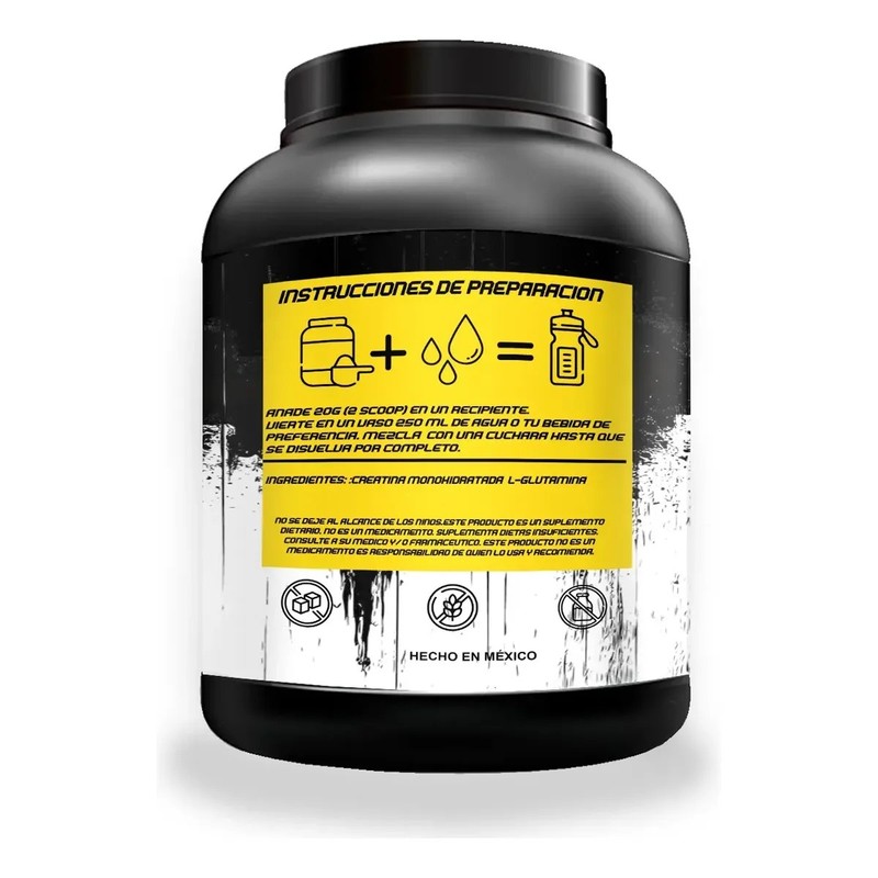 Guns Creatina Glutamina Polvo 1kg Suplemento Fitness