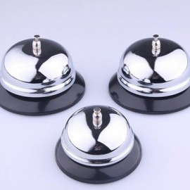 Silver Desktop Call Bell / Service Bell (Steel) DD-11013 2ea