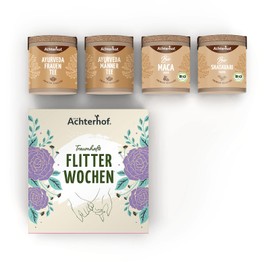 Dreamlike Honeymoon Spice Set | Ayurveda Women's Tea, Ayurveda Men's Tea, Organic Shatavari Powder & Organic Maca Powder | by Achterhof