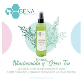Tonico Facial Niacinamida Te Verde Vitamina C Antiacne Bena