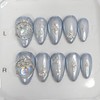 Mermaid Star Handmade Nail Tips - Short Square / 머메이드