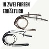 Pferdelinis Bridle Reins for Horses, Rubberised, Durable Reins in Black