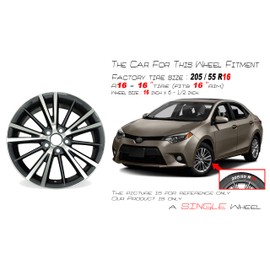 For Toyota Corolla OEM Design Wheel 16" 16X6.5 2016-2019 Machined GREY Single Replacement Rim