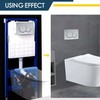 Stylish Dual Button Flush Plate for Geberit 115.770.21.5 Actuator Plate