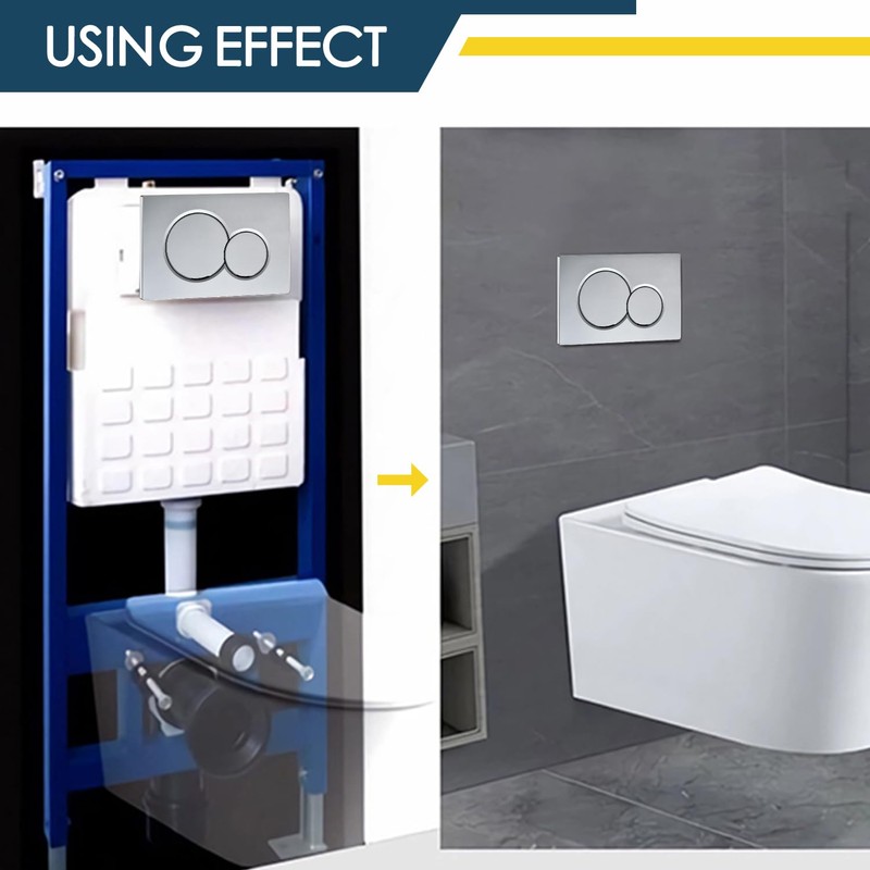 Stylish Dual Button Flush Plate for Geberit 115.770.21.5 Actuator Plate