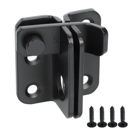 Mooche Garden gate Lock Flip Door Latch Safety gate Latch SUS304 Stainless Steel Door latches for Internal Door Bedroom Door Bathroom Door Garage Door Cabinet Black