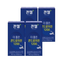 Quentzel Better Chondroitin 1200 (900mg x 60 tablets) x 4 boxes, 4 months supply / 콴첼 더 좋은 콘드로이친 1200(900mg x60정) x4박스 4개월분