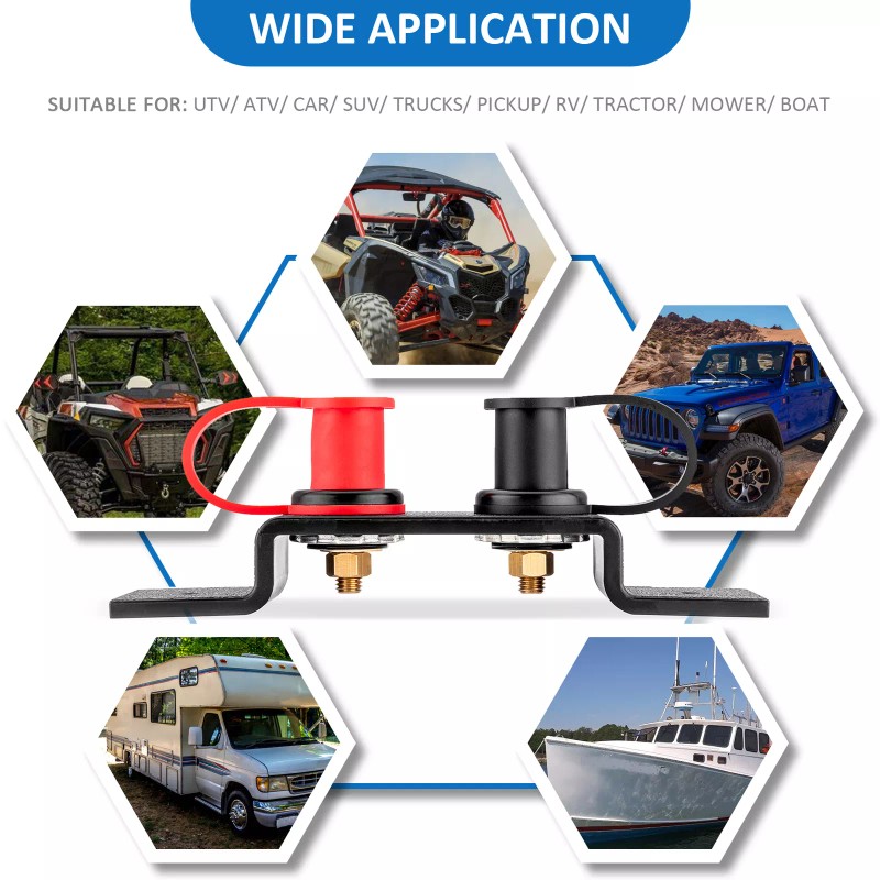 DYSO Battery Jump Post Remote Battery Terminal Relocation Kit for