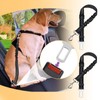 2-Pack Dog Seat Belts for Cars, Adjustable Elastic Bungee Harness