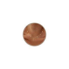 Yoosteel Easter Gifts for Womens Gold Clover Necklace - 14k Gold Plated Dainty Clover Cubic Zirconia Choker Necklace Station Pendant Necklaces for Women Trendy Wedding Prom Brides Jewelry Gift