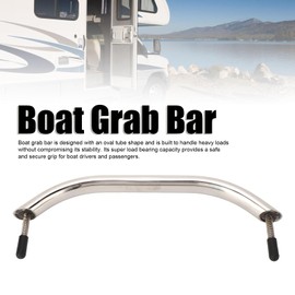 12 inch stainless steel marine grab, heavy duty boat handrail with high load bearing capacity, nautical accessory