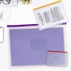 Pack of 12 A4+ Foolscap Clear Zippy Bags with Blue