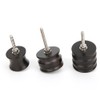 8Pcs Electric Polished Rod Black Sandalwood DIY Hand Made Leather
