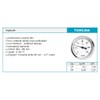 100mm 0-120C Thermo Water Oil Temperature Gauge 1/2 inch Rear