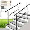VIVOHOME 2-Pack Hand Rails for Outdoor Steps, Wrought Iron Railing,